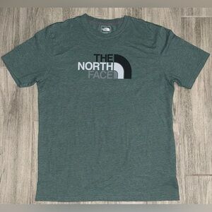 The North Face Heather Forest Green Logo Short Sleeve Tee